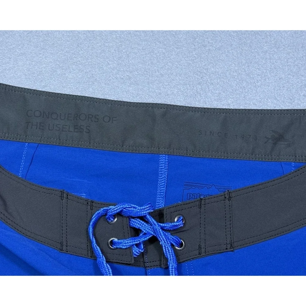 Patagonia Hydro Series Boardshorts Mens 30 Blue Stretch Surf Swim Trunks Beach